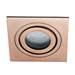 Revive Brushed Copper Square Tiltable Downlight profile small image view 2 
