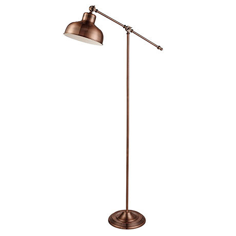 Revive Copper Industrial Adjustable Floor Lamp
