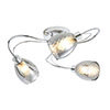 Revive Chrome/Smoked Glass 3-Light Ceiling Light profile small image view 1 