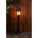 Revive Outdoor Black 6-Panel Tall Post Lantern profile small image view 2 