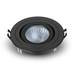 6 x Revive IP65 Matt Black Round Tiltable Bathroom Downlights profile small image view 3 