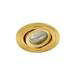 Revive IP65 Satin Brass Round Tiltable Bathroom Downlight profile small image view 2 