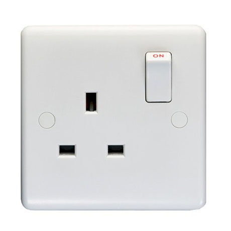 Revive 1 Gang Switched Socket - White