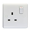 Revive 1 Gang Switched Socket - White profile small image view 1 