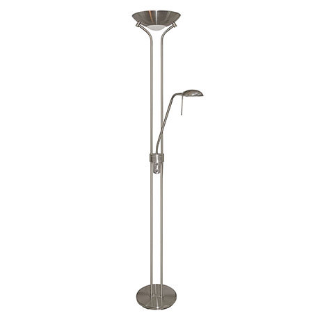 Revive Satin Silver Mother & Child Floor Lamp