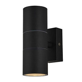 Revive Outdoor Textured Black Up &amp; Down Wall Light