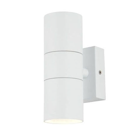 Revive Outdoor Textured White Up & Down Wall Light