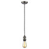 Revive Pewter with Black Twisted Cable Pendant Light profile small image view 1 