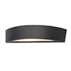 Revive Outdoor Black Curved LED Up & Down Wall Light profile small image view 1 