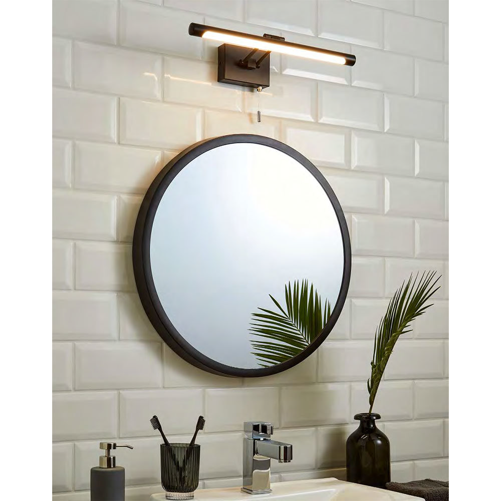 Revive Matt Black LED Bathroom Picture/Mirror Light