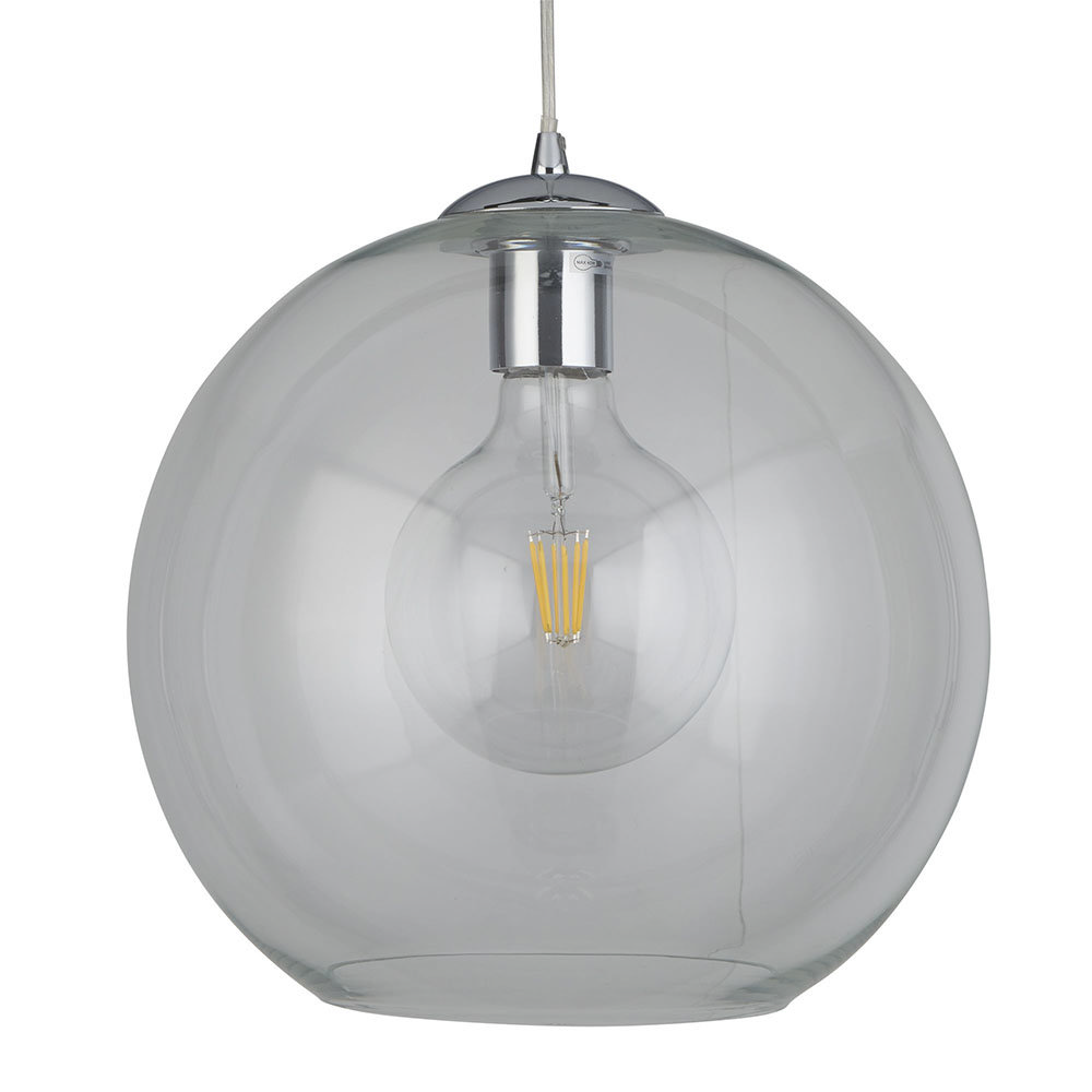 Revive Clear Glass Ball Pendant Ceiling Light