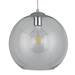 Revive Glass Ball Pendant Light - Clear Glass, 30cm profile small image view 2 