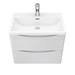 Monza White Ash 600mm Wide Wall Mounted Vanity Unit profile small image view 6 