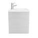 Monza White Ash 600mm Wide Wall Mounted Vanity Unit profile small image view 7 