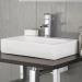 Rectangular Counter Top Ceramic Basin - 460 x 330mm profile small image view 3 