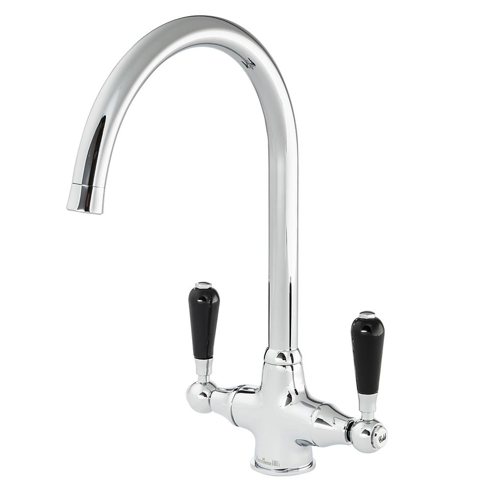 Reginox Traditional Black Ceramic 1.0 Kitchen Sink and Brooklyn Mixer ...