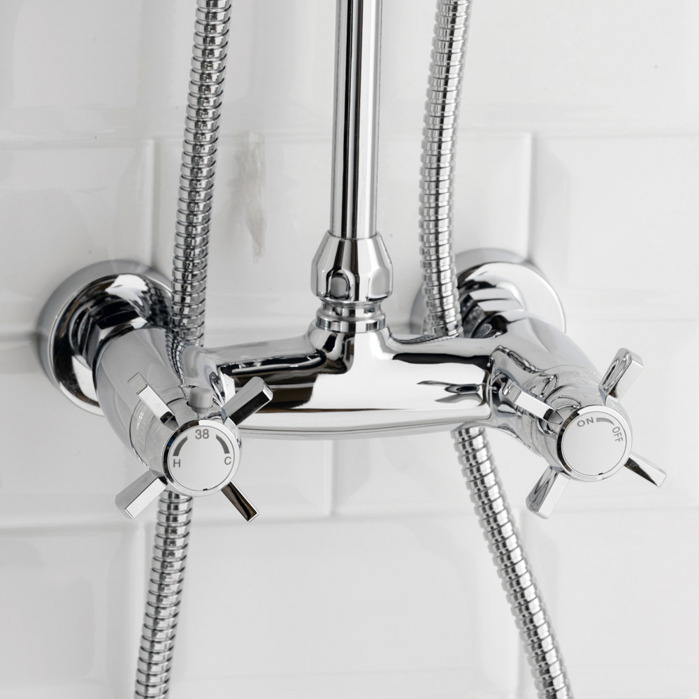 Richmond Traditional Thermostatic Shower With Rigid Riser Kit Online
