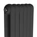 Rico Double Panel Anthracite Radiator 1800 x 361 profile small image view 2 