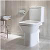 Roca Debba Close Coupled Toilet with Soft-Close Seat profile small image view 3 