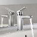 Roca L20 Chrome Basin Mixer Tap with Pop-Up Waste - 5A3I09C00 profile small image view 3 