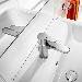 Roca L20 Chrome Basin Mixer Tap with Pop-Up Waste - 5A3I09C00 profile small image view 4 
