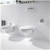 Roca Laura Wall Hung Pan with Soft-Close Seat profile small image view 3 
