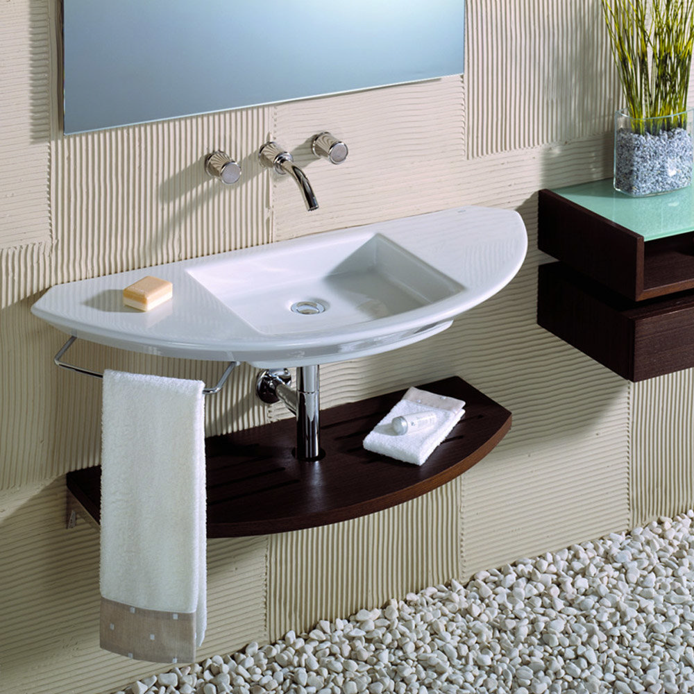 Roca Mohave Wallhung Basin with Integrated shelf