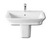 Roca - The Gap 650mm 1 tap hole basin with semi pedestal profile small image view 1 