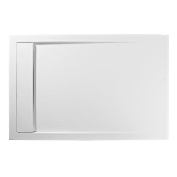 Roman - Infinity 40mm Low Profile Stone Rectangular Shower Tray - Matt ...