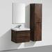 Monza Chestnut 600mm Wide Wall Mounted Vanity Unit profile small image view 3 