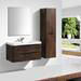 Monza Chestnut 900mm Wide Wall Mounted Vanity Unit profile small image view 4 