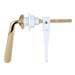 Rydal Gold Traditional Cistern Lever profile small image view 2 