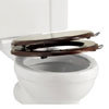 Burlington Soft Close Mahogany Toilet Seat with Lift Handles profile small image view 1 