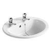 Armitage Shanks - Orbit21 55cm Countertop basin - 2TH with Overflow & Chainhole - S248801 profile small image view 1 