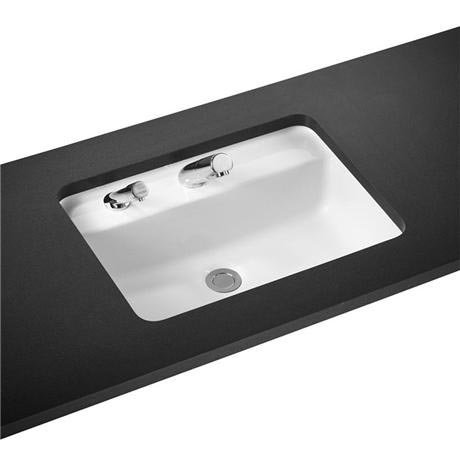 Armitage Shanks - Contour21 Rectangular 55cm Under Countertop Basin - Left Hand Soap Dispenser