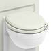 Burlington Soft Close Toilet Seat with Chrome Hinges and Handles - Sand profile small image view 2 