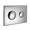 Armitage Shanks Chrome Push Button Dual Flush Plate for Conceala 2 Cisterns - S4397AA profile small image view 1 