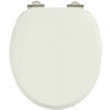 Burlington Soft Close Toilet Seat with Chrome Hinges - Sand profile small image view 1 