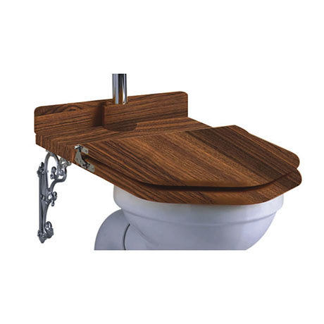 walnut toilet seat