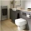 Rak Series 600 Back to Wall BTW Pan with Wrap Over Seat profile small image view 2 