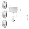 RAK Concealed Urinal Pack with 3 Series 600 Urinal Bowls profile small image view 1 