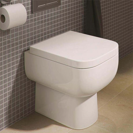 RAK Series 600 Square Short Projection close coupled Toilet Wc Soft Close Seat 