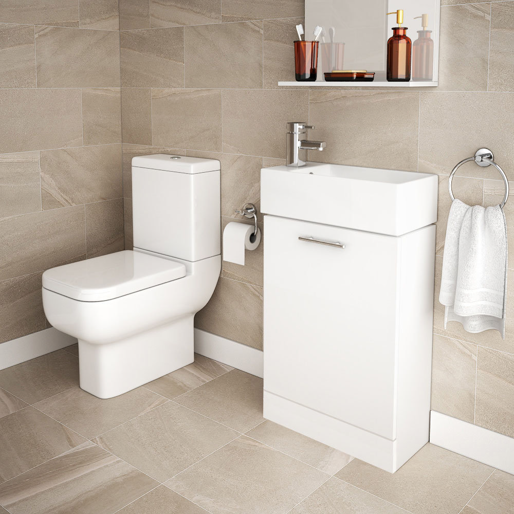 RAK Series 600 Toilet With White Compact & Basin Set Online