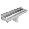 Franke Saturn SANX120 1200mm Stainless Steel Washtrough with Tap Landing and 2 Tapholes profile small image view 1 