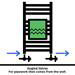 Square White Angled Radiator Valves profile small image view 2 