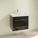 Villeroy and Boch Avento Crystal Black 650mm Wall Hung 2-Drawer Vanity Unit profile small image view 2 