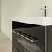 Villeroy and Boch Avento Crystal Black 650mm Wall Hung 2-Drawer Vanity Unit profile small image view 5 