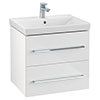 Villeroy and Boch Avento Wall Hung Vanity Unit 580mm - Crystal White - SAVE09B401 profile small image view 1 