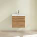 Villeroy and Boch Avento Oak Kansas 600mm Wall Hung 2-Drawer Vanity Unit profile small image view 3 