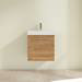Villeroy and Boch Avento Oak Kansas 550mm Wall Hung 1-Door Vanity Unit profile small image view 3 